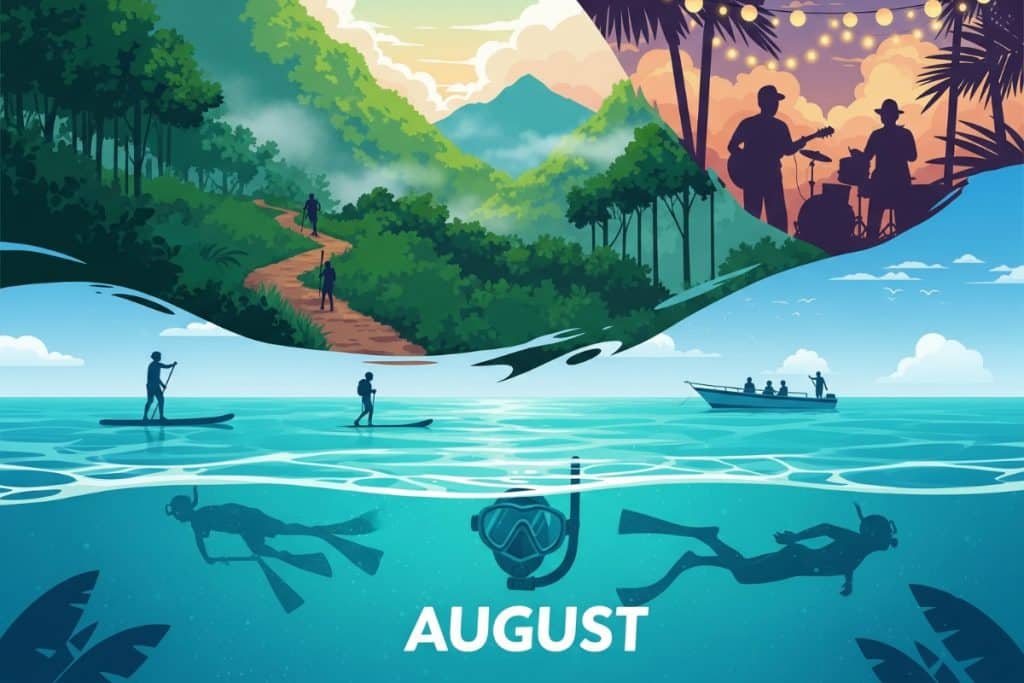 activités possibles en août entre mer, randonnée et festivals