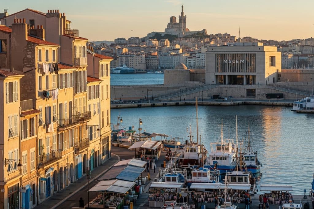 itinéraire premier jour à Marseille entre Vieux-Port Panier Mucem et Notre-Dame de la Garde