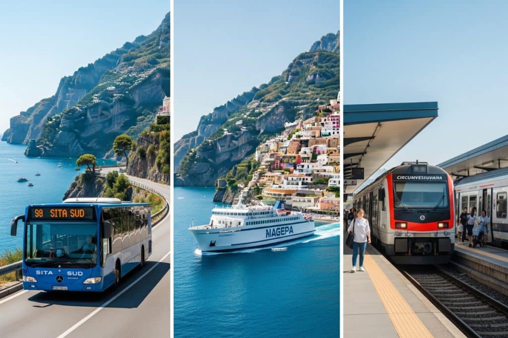 Transports Côte Amalfitaine bus ferry train