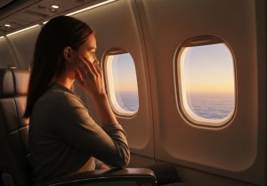 Bébé avion oreille