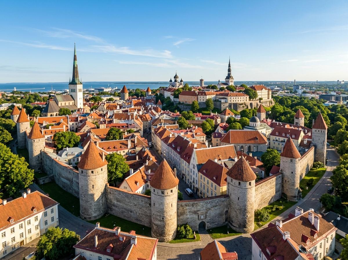 Vieille ville de Tallinn remparts tours médiévales