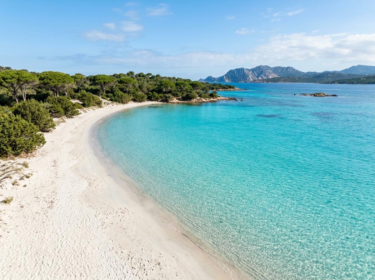 Plage de Cala Brandinchi, eau turquoise peu profonde